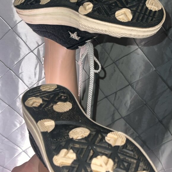 Converse Sneakers Black Polka Dot One Star Fashion Men Sz. 6 / Womens Sz 8‎ *GS9 - Picture 5 of 7
